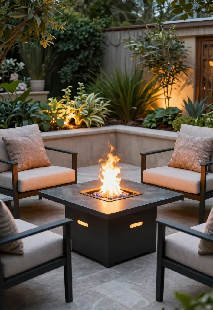 17 Dreamy Backyard Fire Pit Ideas for Cozy Nights 67 17 Dreamy Backyard Fire Pit Ideas for Cozy Nights 17. The Creative Fire Pit Table 0