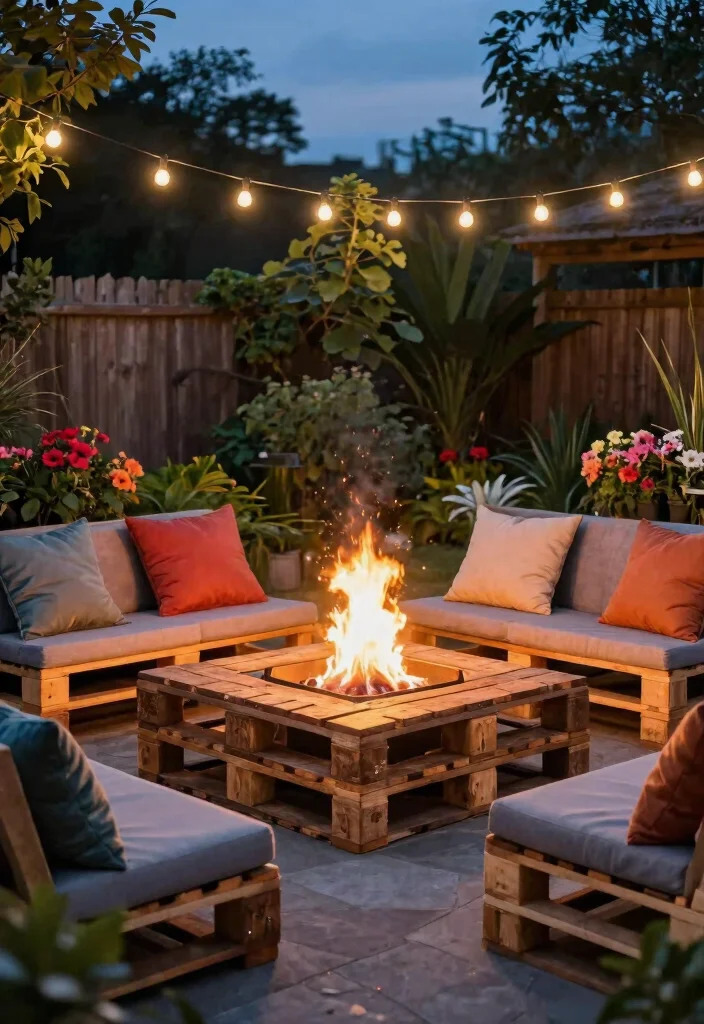 17 Dreamy Backyard Fire Pit Ideas for Cozy Nights 28 17 Dreamy Backyard Fire Pit Ideas for Cozy Nights 8. The DIY Pallet Fire Pit 0
