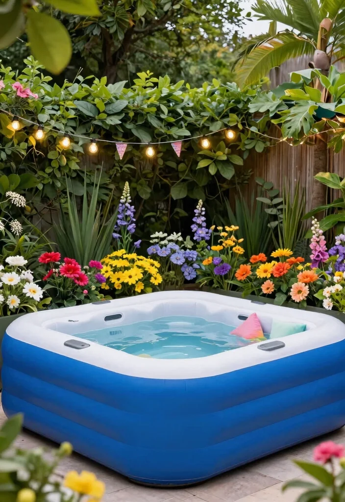 11 Best DIY Inflatable Hot Tub Surround Ideas to Try 11. Seasonal Decor Changes