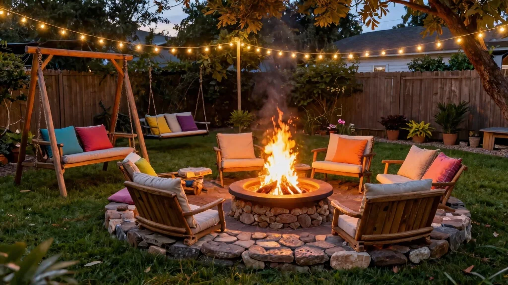 5 Playful Fire Pit Ideas Backyard with Swings [So Fun!]