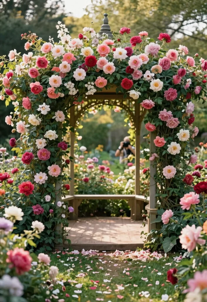 5 Romantic Gazebo Engagement Ideas Shell Say Yes 1. Floral Wonderland Proposal 0