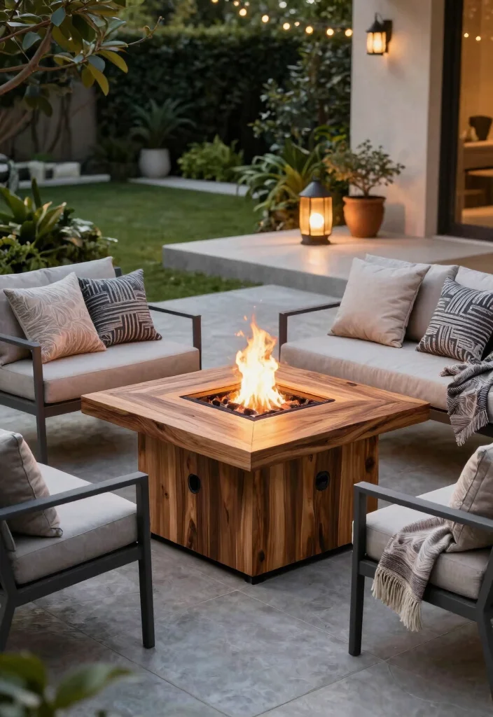 5 Safe Deck Fire Pit Ideas for Ultimate Warmth 2. Eco Friendly Fire Pit Tables 0