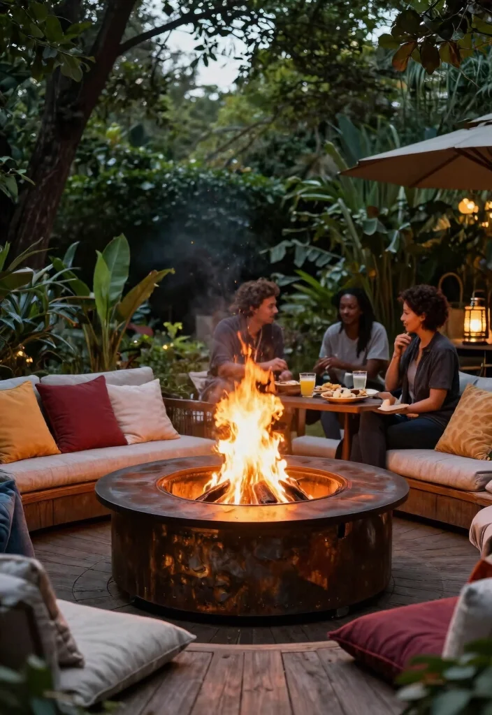 5 Safe Deck Fire Pit Ideas for Ultimate Warmth 5. Fire Pit Ring with Eco Friendly Features 0