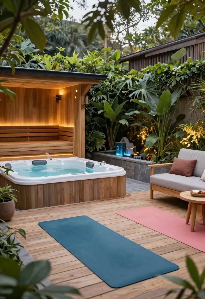5 Ultimate Hot Tub and Sauna Ideas for a Home Wellness Spa 45 5 Ultimate Hot Tub and Sauna Ideas for a Home Wellness Spa 5. Integrative Wellness Retreat Space 0