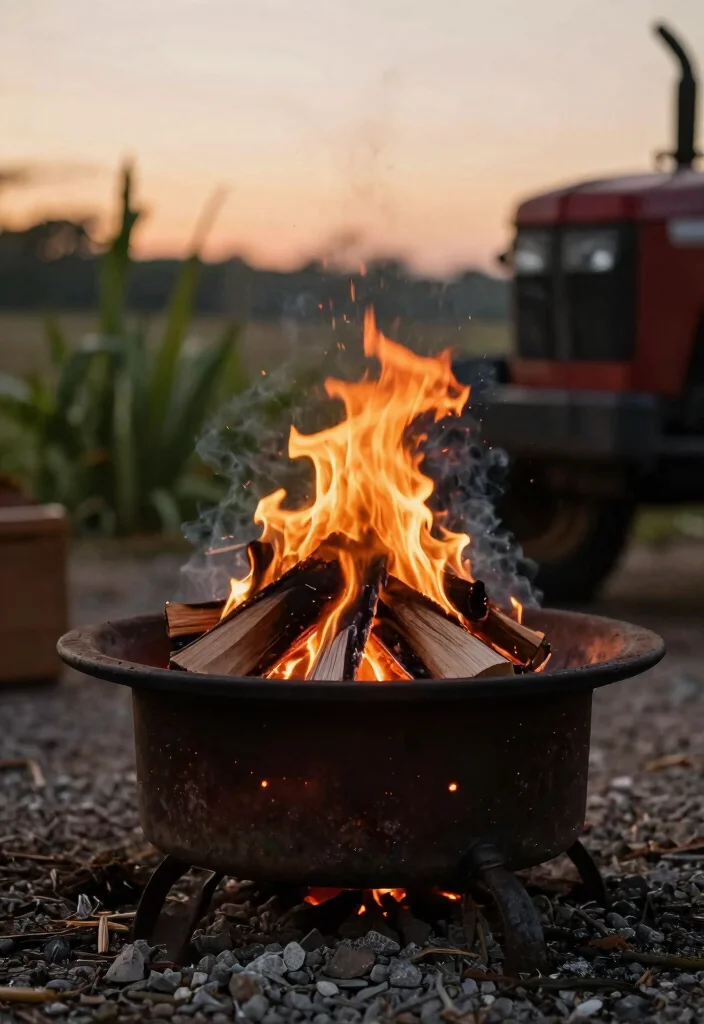 5 Unique Tractor Rim Fire Pit Ideas Upcycled Cheap 1. Classic Tractor Rim Fire Pit 0