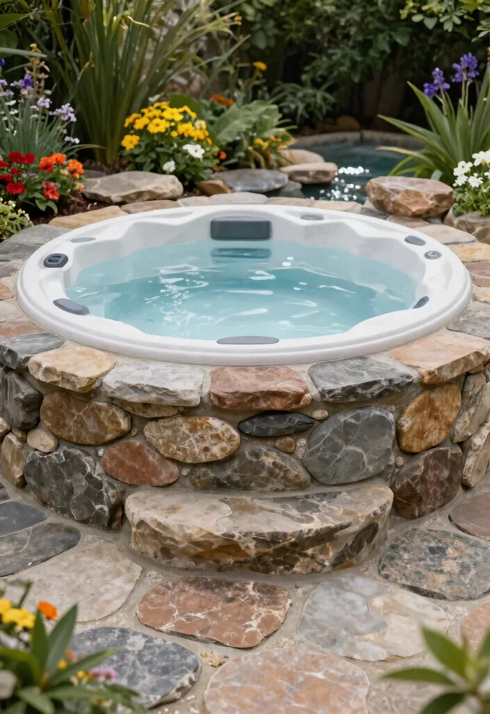 6 Best Hot Tub Foundation Ideas: Safe & Level 45 6 Best Hot Tub Foundation Ideas Safe Level 5. Natural Stone Bases 0