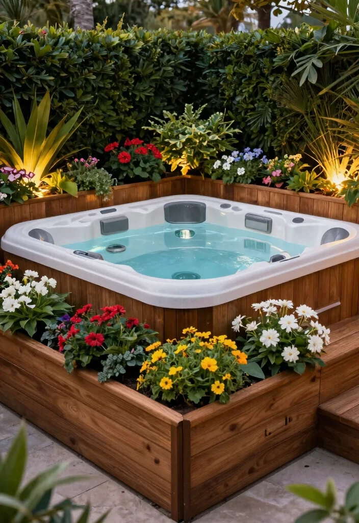 6 Best Hot Tub Foundation Ideas: Safe & Level 56 6 Best Hot Tub Foundation Ideas Safe Level 6. Raised Planters as a Base 0