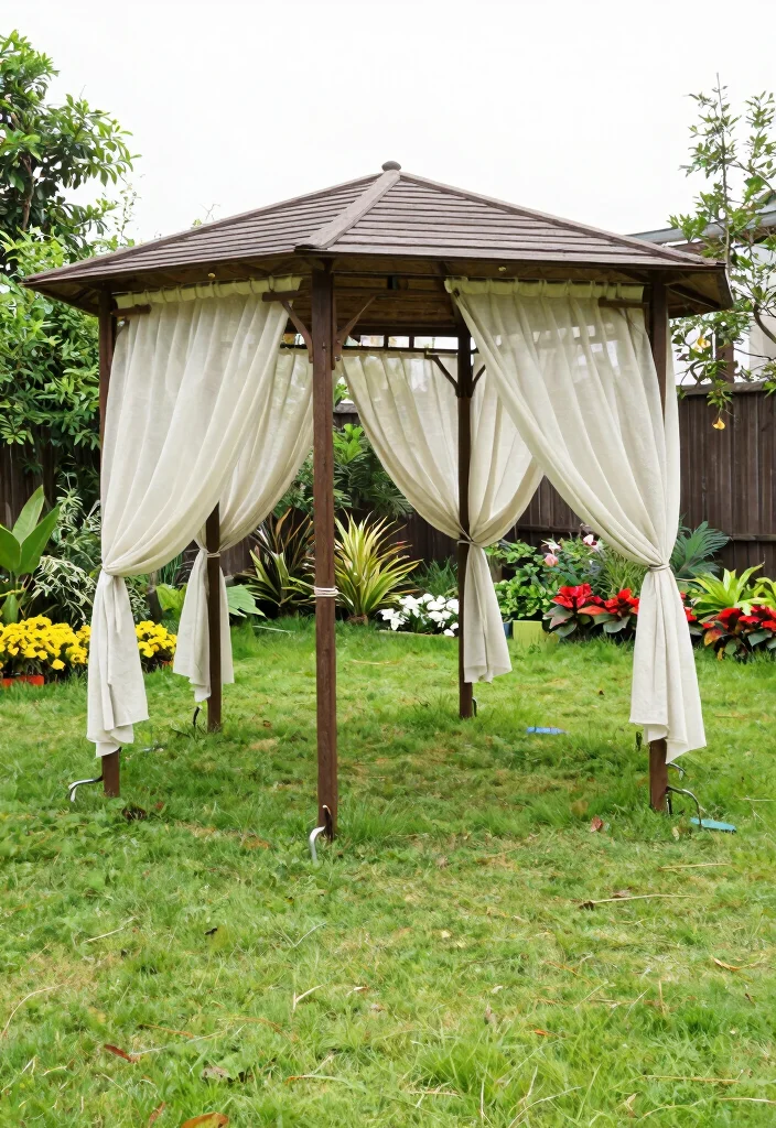 6 Best Ways to Put a Gazebo on Grass Anchoring Tips 3. Stake It Down for a Firm Hold 0