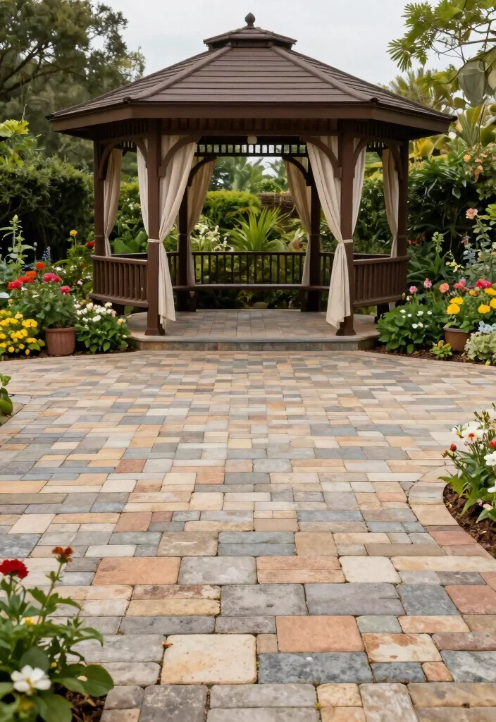 6 Best Ways to Put a Gazebo on Grass Anchoring Tips 4. Create a Solid Foundation with Pavers 0
