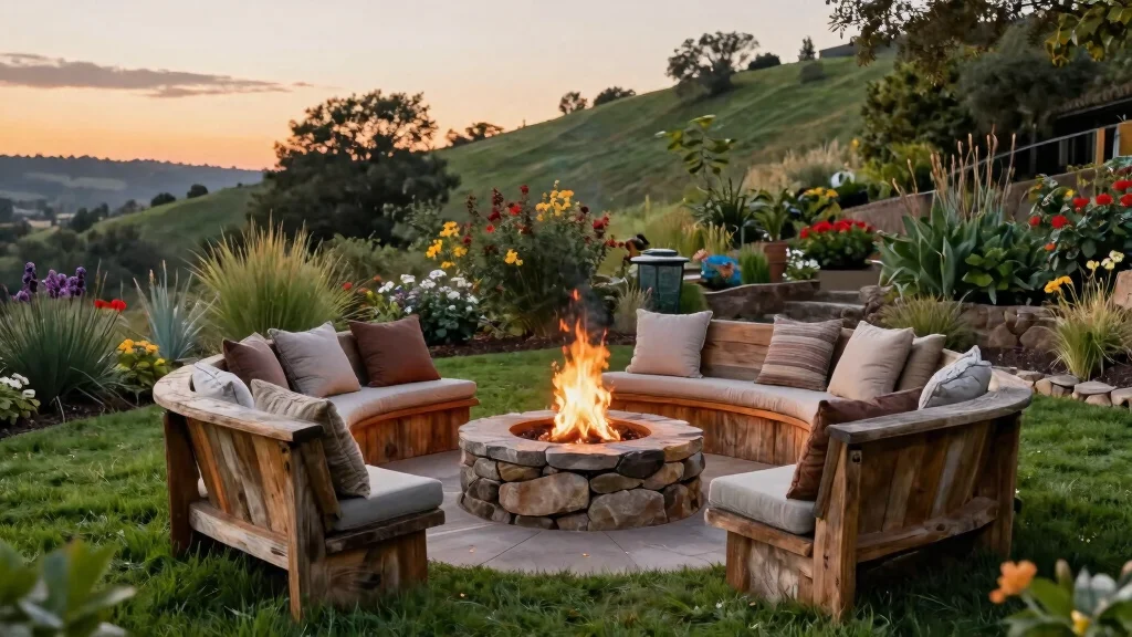 6 Genius Hillside Fire Pit Ideas for Sloped Backyards