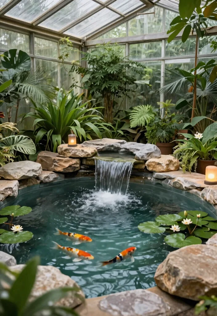 6 Genius Hot Tub Conservatory Ideas for Year Round Soaking 5. Incorporate Natural Water Features 0