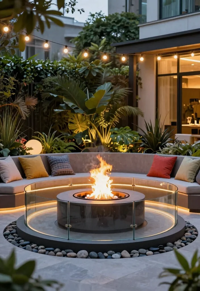 6 Heavy Duty Fire Pit Ring Ideas to Define Your Space 5. Enclosed Fire Pit Ring 0