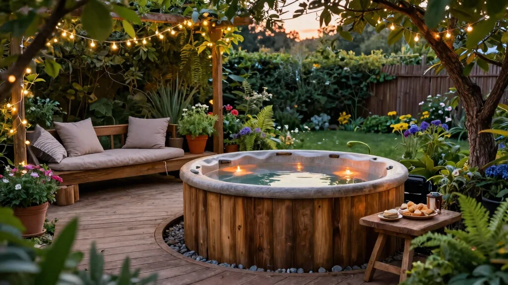6 Rustic Wood Fired Hot Tub Garden Ideas for Eco-Lovers
