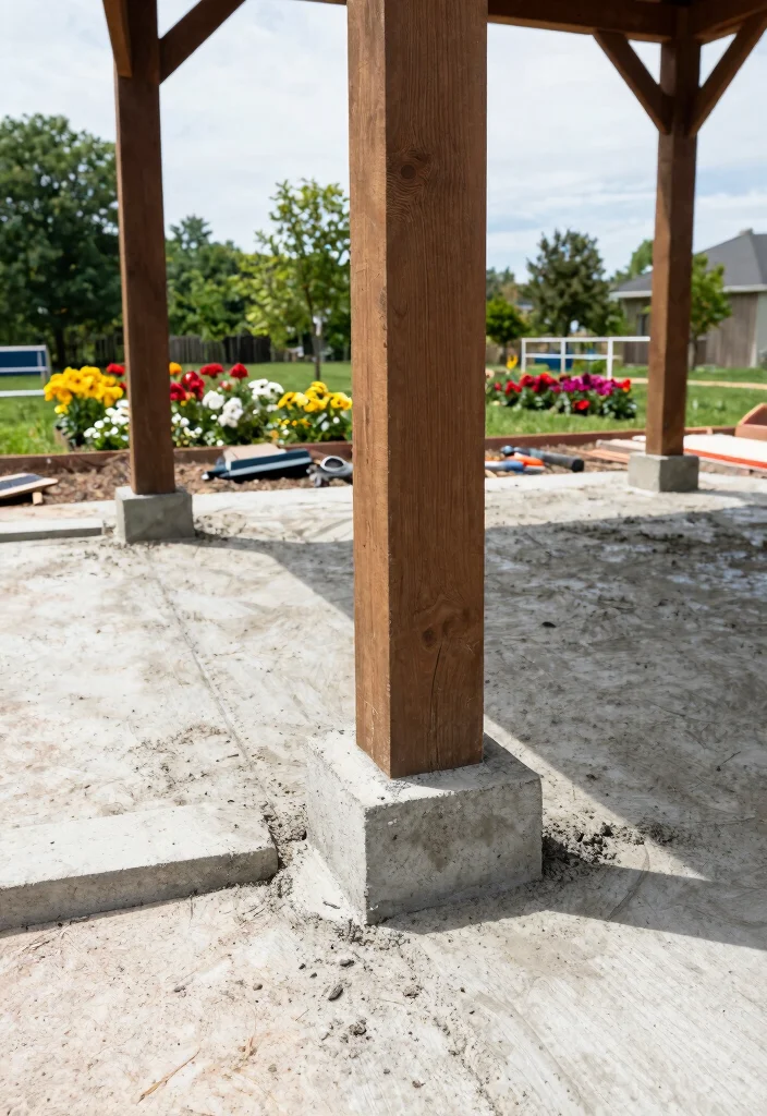 6 Safe Gazebo Anchoring Ideas for Wind Protection 1 6 Safe Gazebo Anchoring Ideas for Wind Protection 1. Concrete Footings for Stability 0