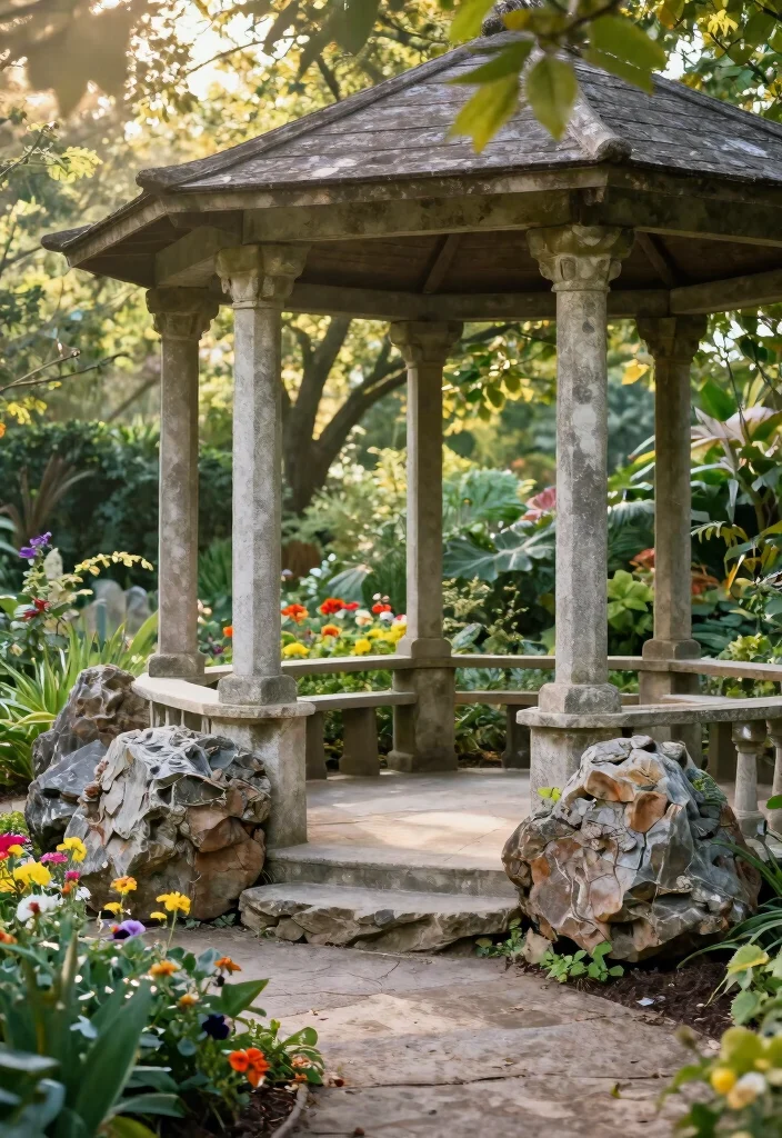 6 Safe Gazebo Anchoring Ideas for Wind Protection 23 6 Safe Gazebo Anchoring Ideas for Wind Protection 3. Heavy Stones and Boulders 0