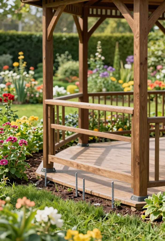 6 Safe Gazebo Anchoring Ideas for Wind Protection 34 6 Safe Gazebo Anchoring Ideas for Wind Protection 4. Ground Screw Anchors 0