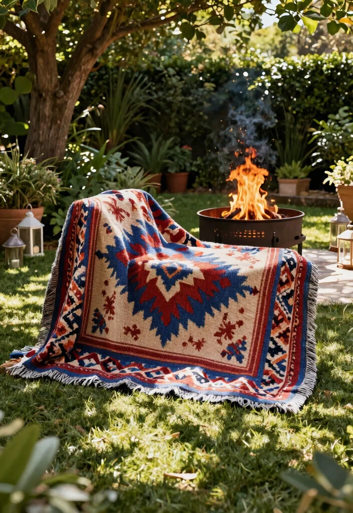 6 Smart Fire Pit Cover Ideas to Protect Your Investment 23 6 Smart Fire Pit Cover Ideas to Protect Your Investment 3. Cozy Blanket Option 0