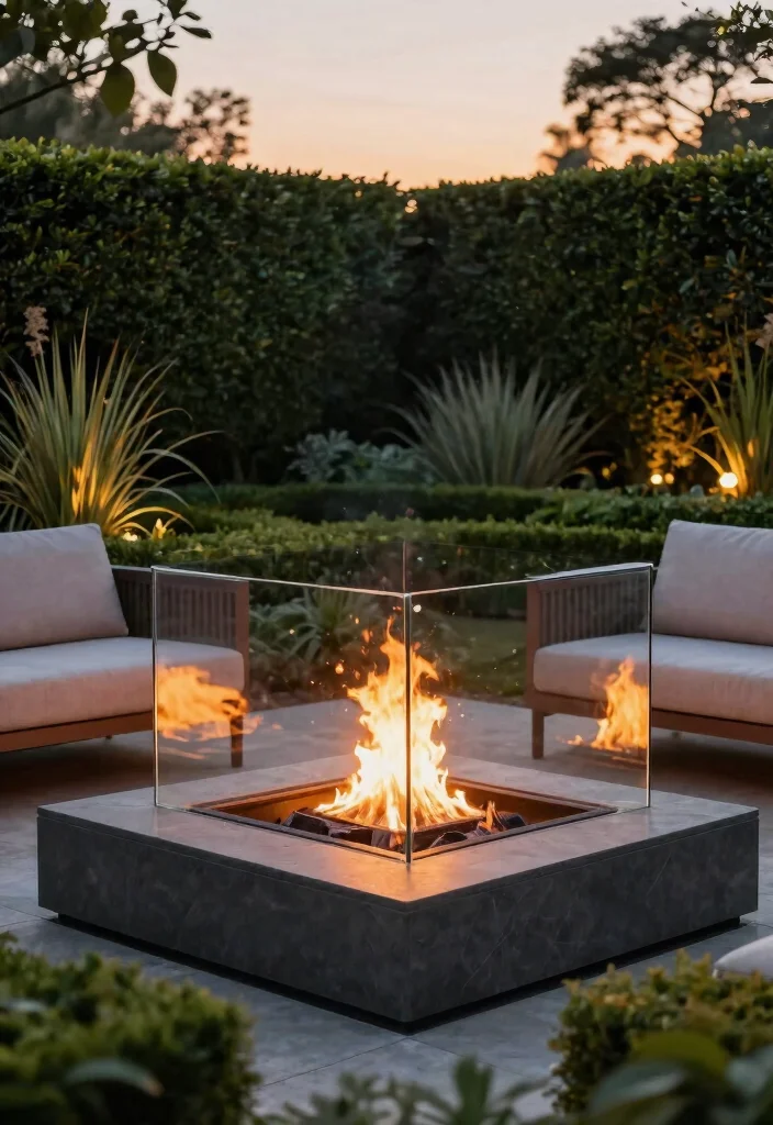 6 Smart Fire Pit Cover Ideas to Protect Your Investment 56 6 Smart Fire Pit Cover Ideas to Protect Your Investment 6. Elegant Glass Shield 0