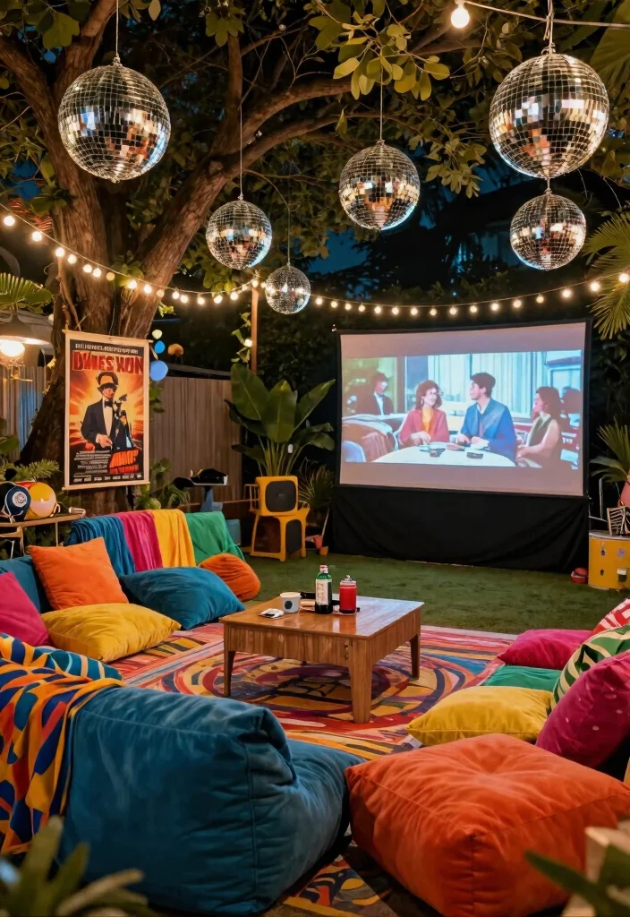 6 Smart Hot Tub TV Ideas for Outdoor Movie Nights 6. Theme Nights with Decor 0