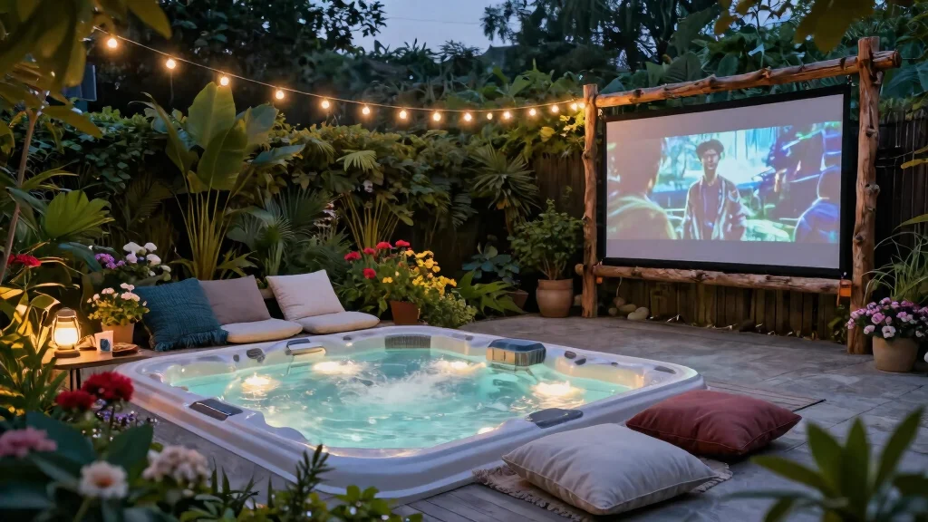 6 Smart Hot Tub TV Ideas for Outdoor Movie Nights