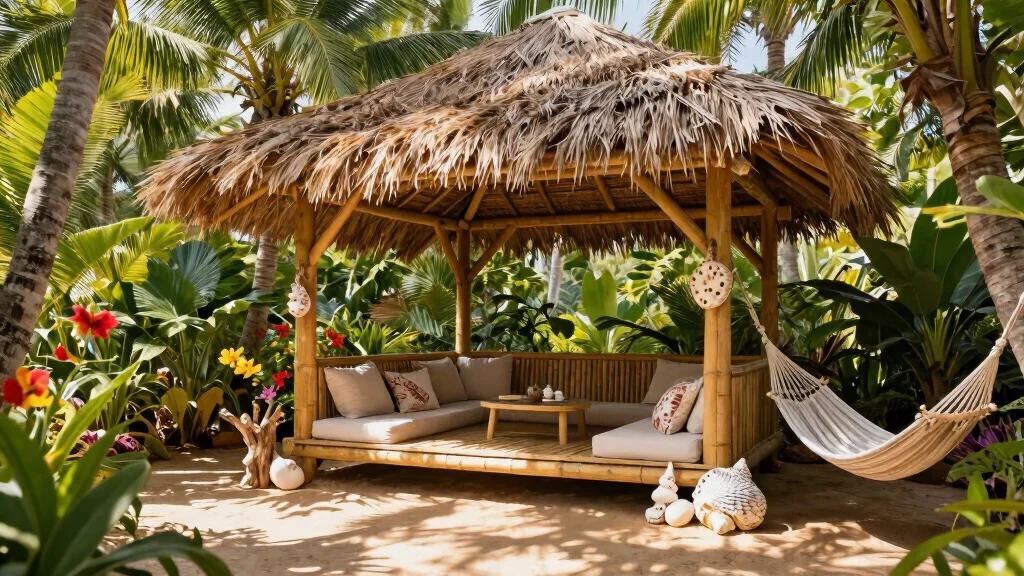 6 Tropical Bamboo Gazebo Ideas for a Beachy Vibe