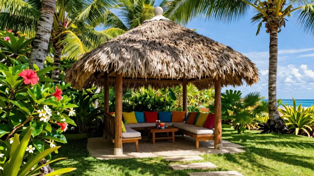 6 Tropical Thatched Gazebo Ideas for Resort Vibes
