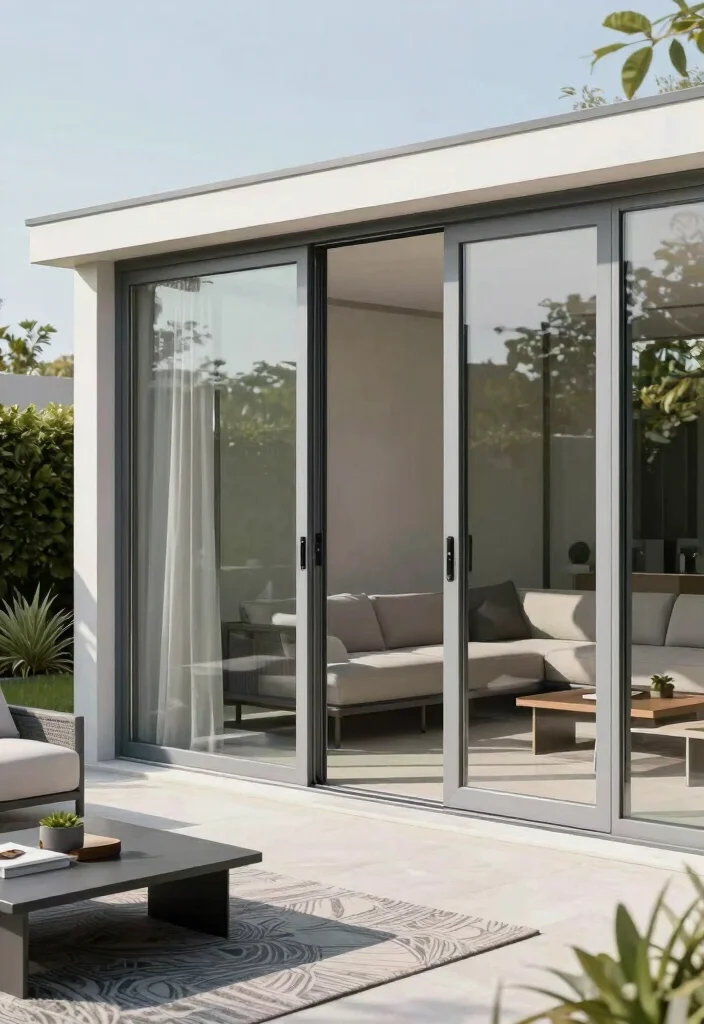 6 Unique Gazebo Entry Ideas From Screen to Sliding 6. Minimalist Sliding Doors Modern Functionality 0