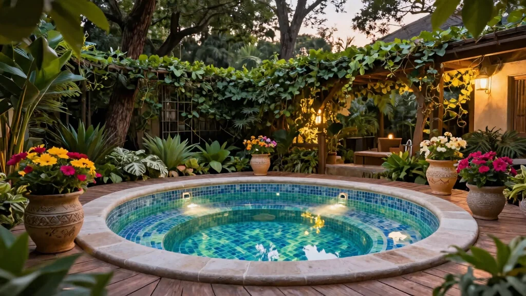 7 Beautiful Hot Tub Tile Ideas for a Custom Look