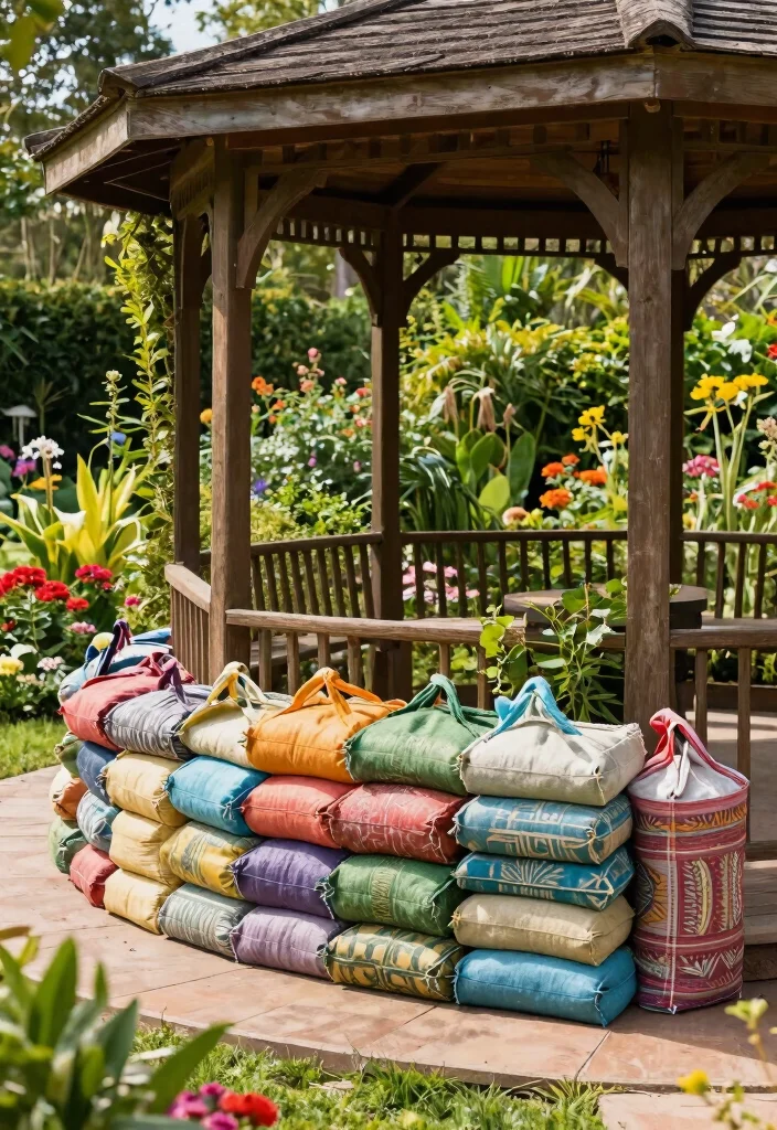 7 Best Gazebo Weights Ideas to Keep it From Flying 2. Sandbags Practical and Portable 0