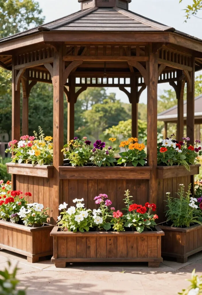 7 Best Gazebo Weights Ideas to Keep it From Flying 5. Planter Boxes A Natural Weight Solution 0