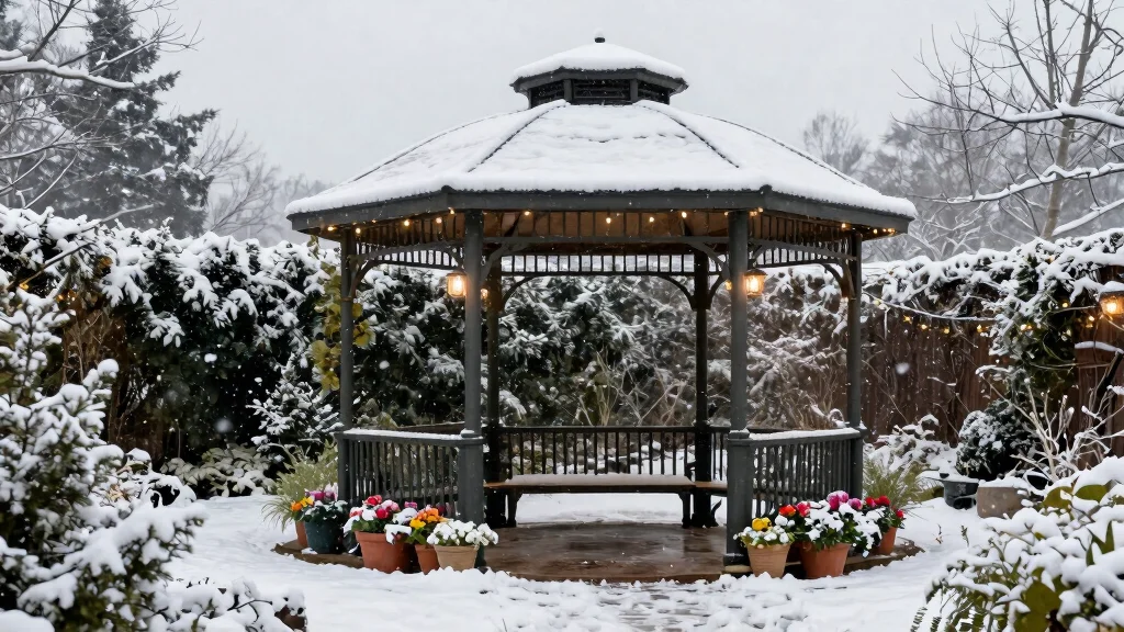 7 Best Hardtop Gazebo Ideas for Snow & Heavy Rain