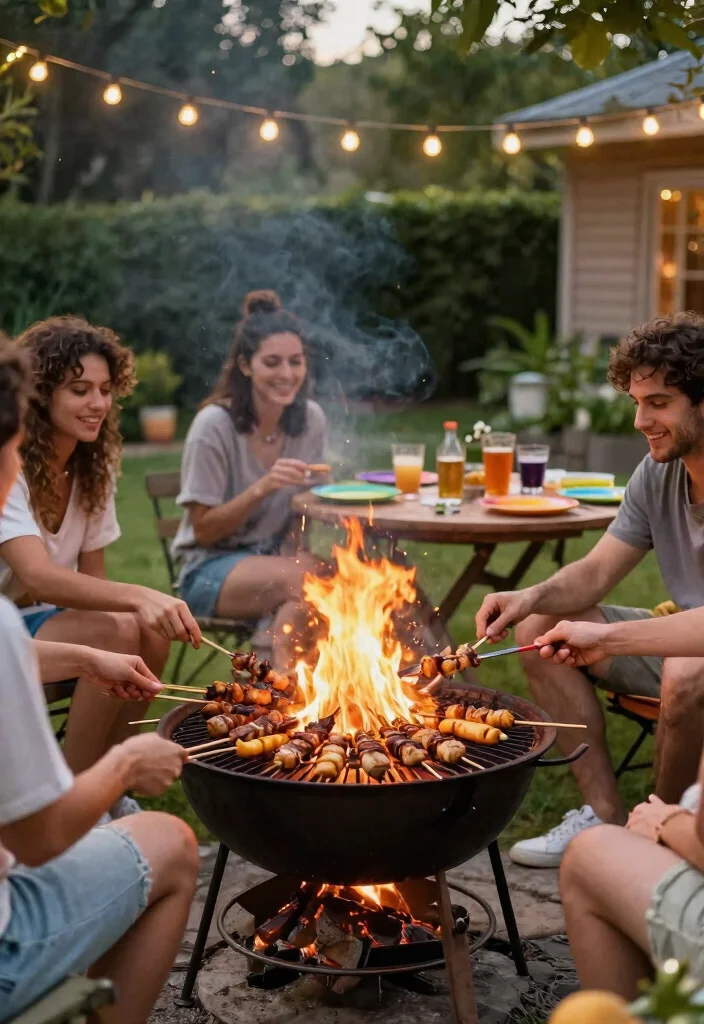 7 Best Portable Fire Pit Ideas for Camping & Patios 57 7 Best Portable Fire Pit Ideas for Camping Patios 7. Fire Pit with Grilling Capability 0