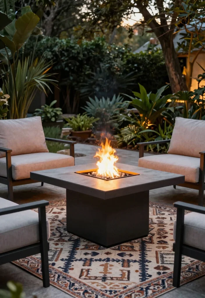 7 Best Solo Fire Pit Ideas for Smoke-Free Relaxation 12 7 Best Solo Fire Pit Ideas for Smoke Free Relaxation 2. The Elevated Experience Propane Fire Table 0