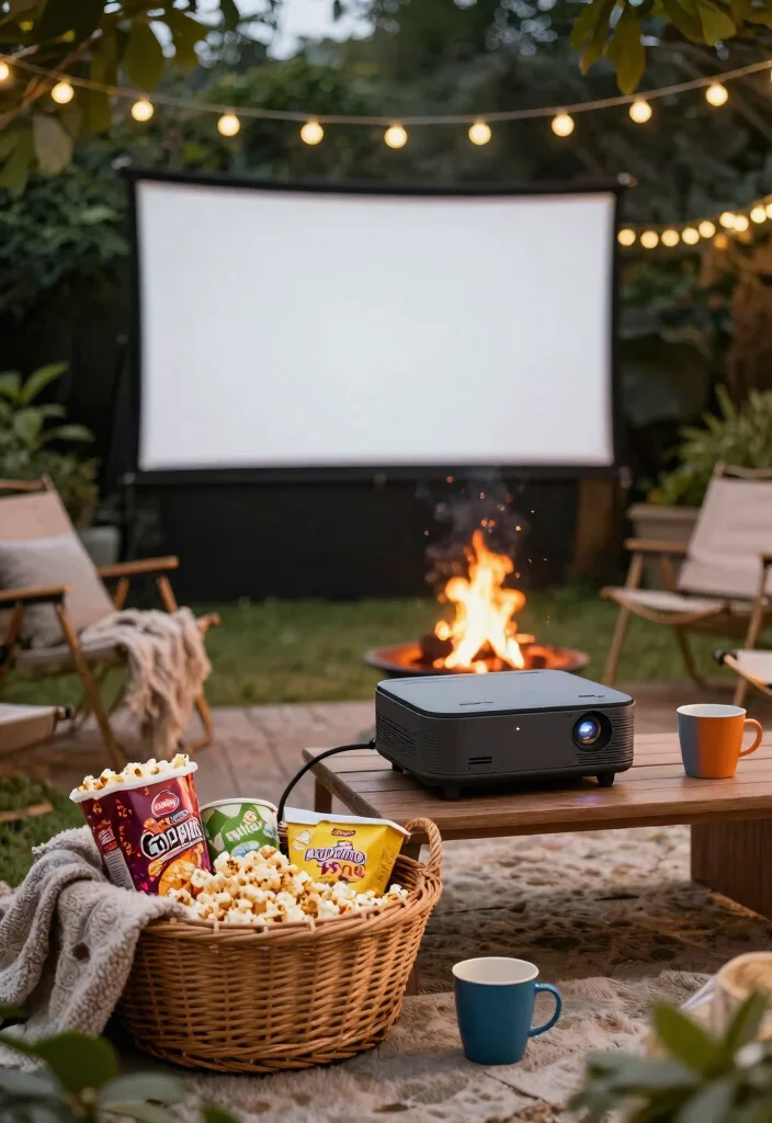 7 Creative Fire Pit Raffle Basket Ideas for Your Event 24 7 Creative Fire Pit Raffle Basket Ideas for Your Event 4. Backyard Movie Night Basket 0