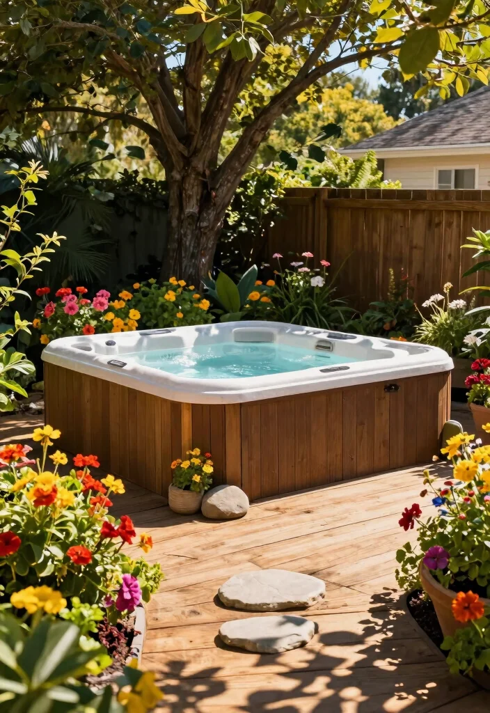 7 Expert Hot Tub Positioning Ideas for Better Flow 1 7 Expert Hot Tub Positioning Ideas for Better Flow 1. Embrace Natural Sunlight 0