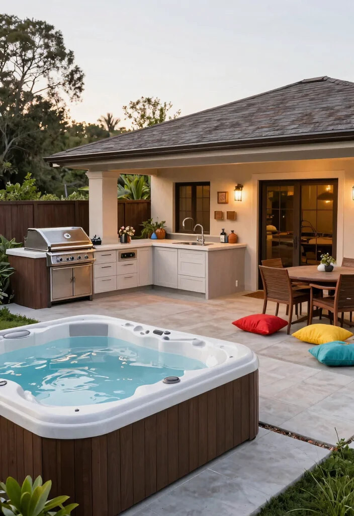 7 Expert Hot Tub Positioning Ideas for Better Flow 57 7 Expert Hot Tub Positioning Ideas for Better Flow 7. Access to Essentials 0