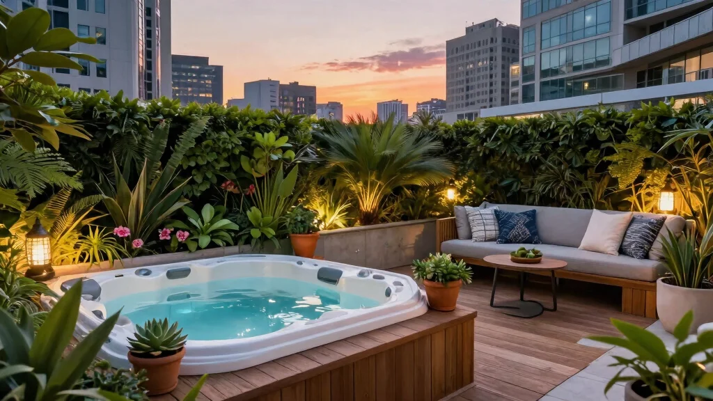 7 Luxury Hot Tub Rooftop Ideas for Urban Living