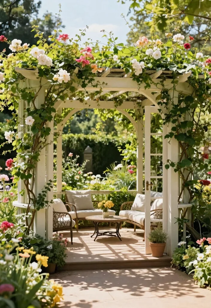 7 Practical Gazebo Shade Ideas to Beat the Sun 7. Pergola style Gazebo 0