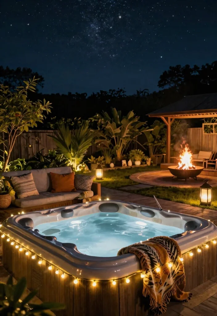7 Romantic Hot Tub Ideas for the Perfect Date Night 2. Starry Night Retreat 0