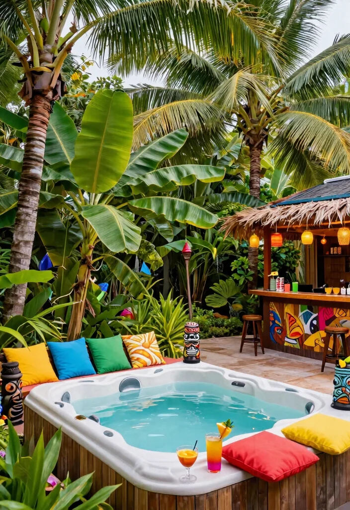 7 Romantic Hot Tub Ideas for the Perfect Date Night 6. Tropical Paradise 0