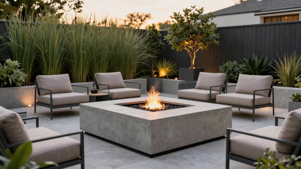 7 Sleek Square Fire Pit Ideas for a Modern Backyard