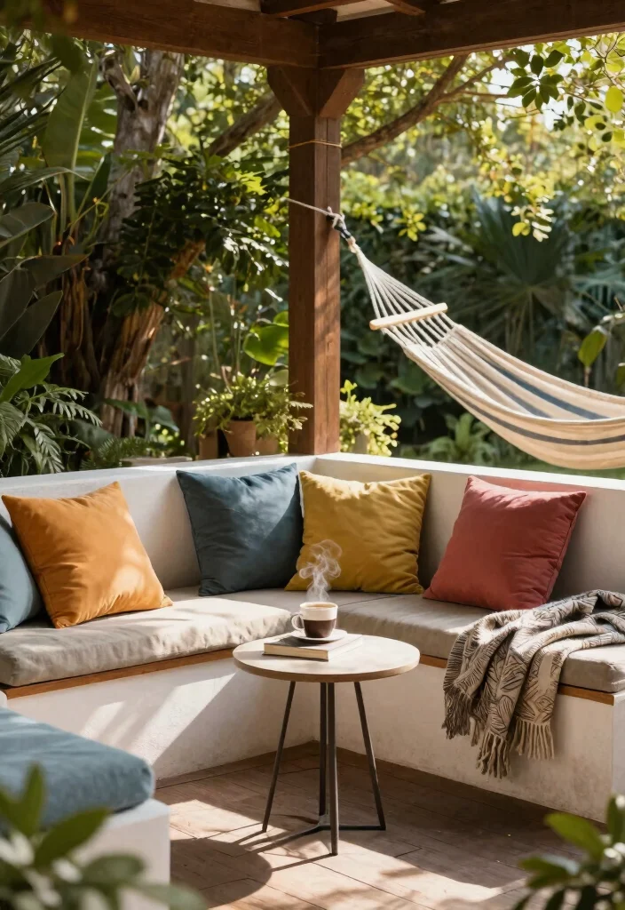 7 Under Deck Patio Ideas for Walkout Basements with Hot Tubs 7. Charming Seating Nooks 0