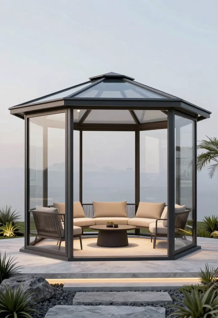 8 Classic Octagon Gazebo Ideas Backyard Lovers Want 13 8 Classic Octagon Gazebo Ideas Backyard Lovers Want 3. Modern Minimalist Octagon Gazebo 0