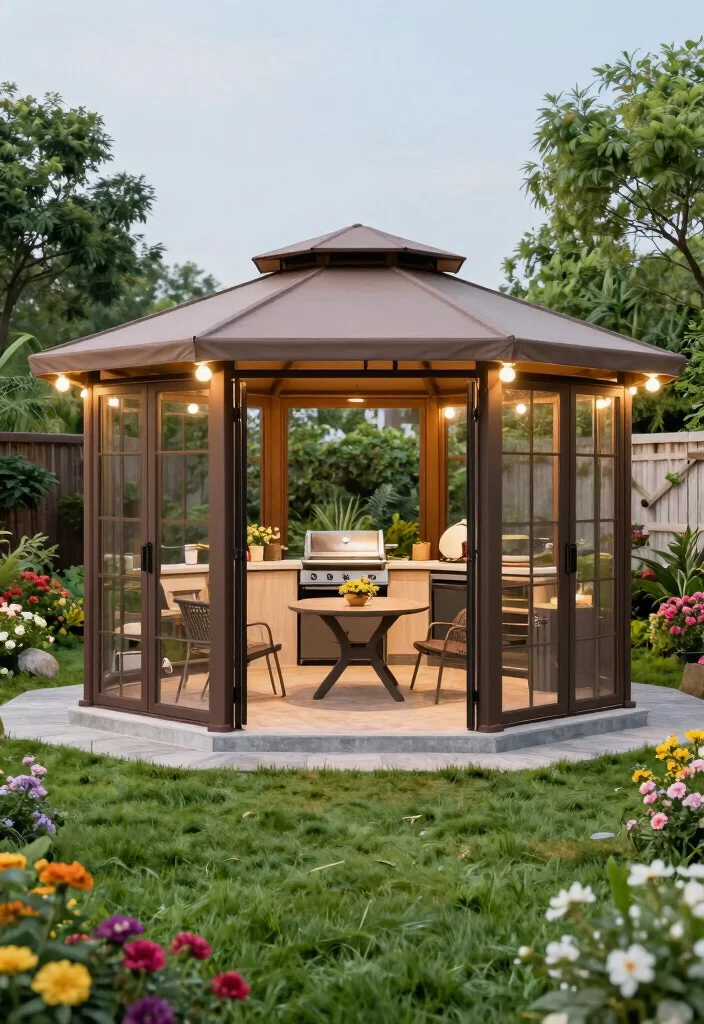 8 Classic Octagon Gazebo Ideas Backyard Lovers Want 26 8 Classic Octagon Gazebo Ideas Backyard Lovers Want 6. Multi Functional Gazebo for Outdoor Living 0