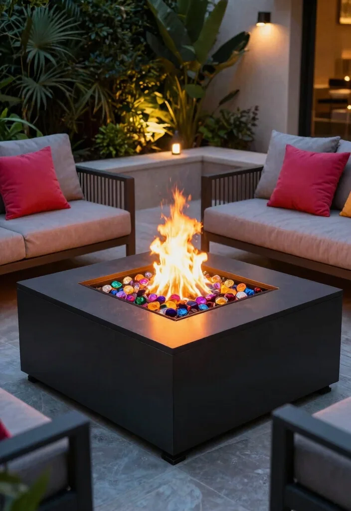 8 Contemporary Square Fire Pit Ideas Backyard Lovers Will Obsess Over 3. Eco Friendly Fire Glass Square Pit 0