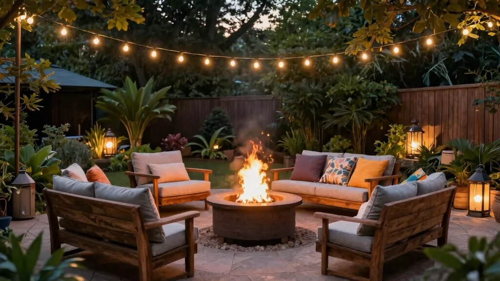 8 Cozy Fire Pit Seating Ideas for Large Groups