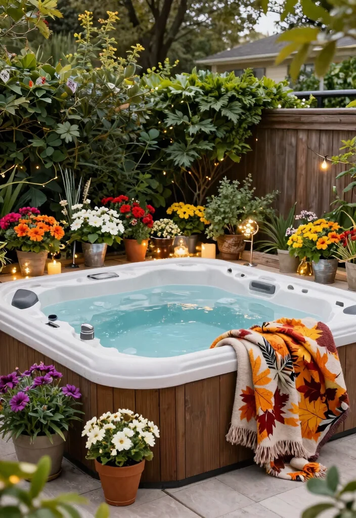 8 Creative Blow Up Hot Tub Surround Ideas DIY Focus 8. Seasonal Decor Changes 0