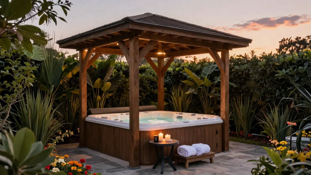 8 Relaxing Spa Gazebo Ideas to House Your Hot Tub