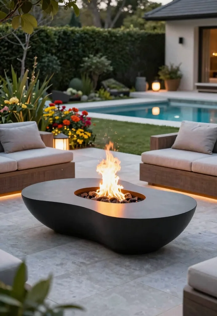 8 Rustic Rock Fire Pit Concepts for a Mountain Home Vibe 7. Unique Fire Pit Shapes 0