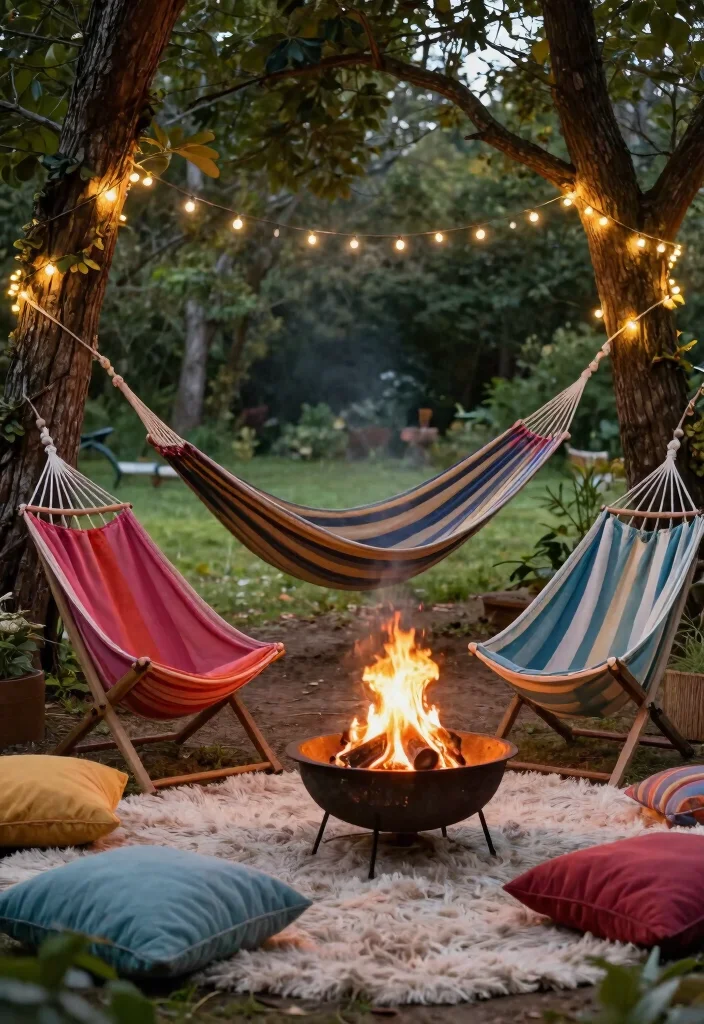 8 Trendy Fire Pit Chair Ideas for Maximum Relaxation 2. Hammock Chairs 0